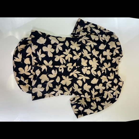 VTG Giorgio Armani Floral Silk Top & Skirt Set 44 - Picture 8 of 12